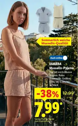 Lidl ESMARA Musselin-Pyjama Angebot