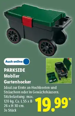 Lidl PARKSIDE Mobiler Gartenhocker Angebot
