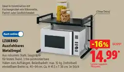 Lidl LIVARNO Ausziehbares Metallregal Angebot