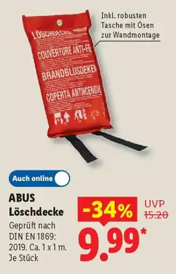 Lidl ABUS Löschdecke Angebot