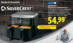Lidl SILVERCREST Doppelzonen-Heißluftfritteuse Typ „SHFDD 2200 C2". Angebot