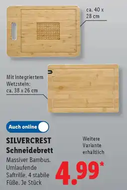 Lidl SILVERCREST Schneidebrett Angebot