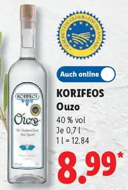 Lidl KORIFEOS Ouzo Angebot