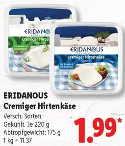 Lidl ERIDANOUS Cremiger Hirtenkäse Angebot