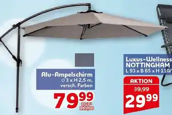CENTERSHOP Alu-Ampelschirm Angebot