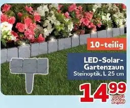 CENTERSHOP LED-Solar-Gartenzaun Angebot