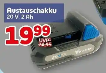 CENTERSHOP Austauschakku 20 V, 2 Ah Angebot