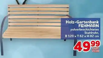 CENTERSHOP Holz-Gartenbank FEHMARN Angebot