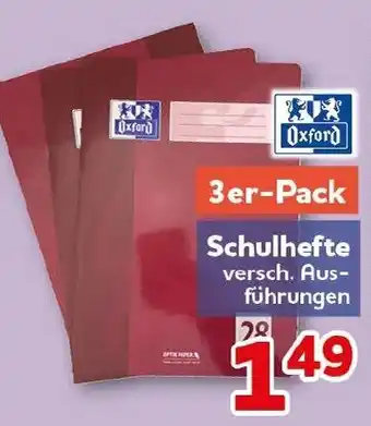 CENTERSHOP Oxford Schulhefte Angebot