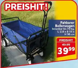 CENTERSHOP Faltbarer Bollerwagen Angebot