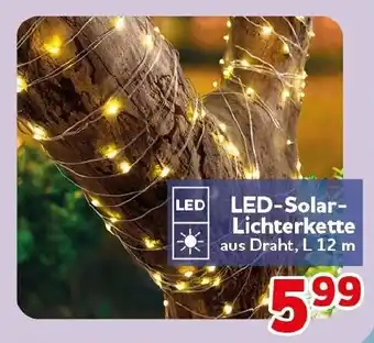CENTERSHOP LED-Solar-Lichterkette aus Draht Angebot