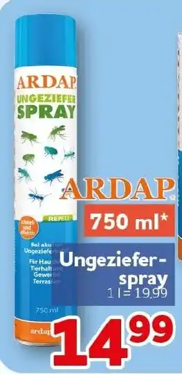 CENTERSHOP ARDAP Ungeziefer-Spray Angebot