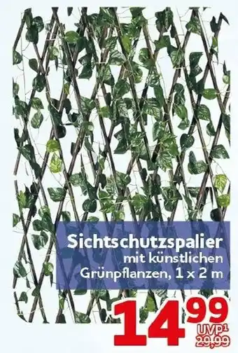 CENTERSHOP Sichtschutzspalier mit künstlichen Grünpflanzen Angebot
