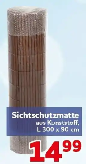CENTERSHOP Sichtschutzmatte aus Kunststoff Angebot