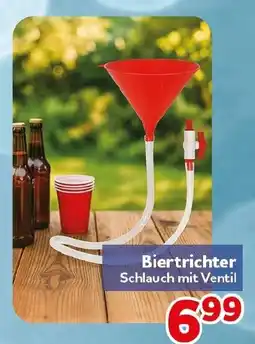 CENTERSHOP Biertrichter Schlauch mit Ventil Angebot