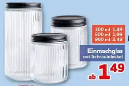 CENTERSHOP Einmachglas mit Schraubdeckel Angebot