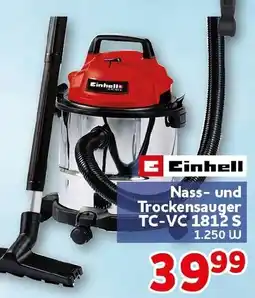 CENTERSHOP Einhell Nass- und Trockensauger TC-VC 1812 S Angebot