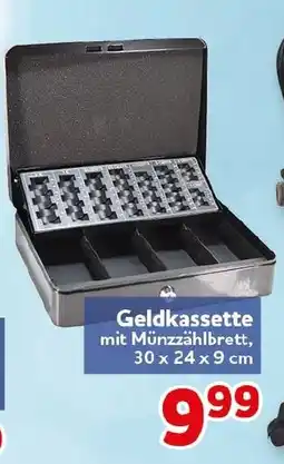 CENTERSHOP Geldkassette mit Münzzählbrett Angebot