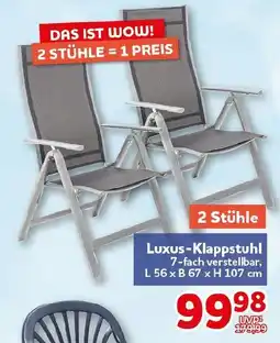 CENTERSHOP Luxus-Klappstuhl Angebot
