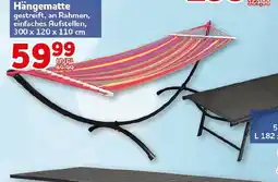 CENTERSHOP Hängematte gestreift, an Rahmen Angebot