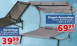 CENTERSHOP Doppel-Sonnenliege Angebot