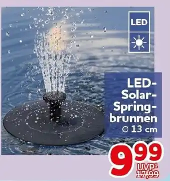CENTERSHOP LED-Solar-Springbrunnen Angebot