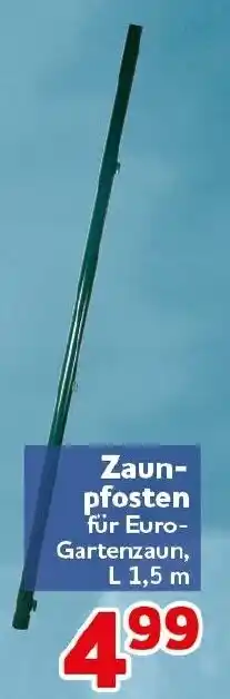 CENTERSHOP Zaunpfosten für Euro-Gartenzaun Angebot