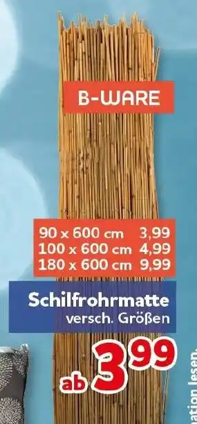 CENTERSHOP Schilfrohrmatte Angebot