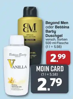 Famila Nord West Beyond Men oder Bettina Barty Duschgel Angebot