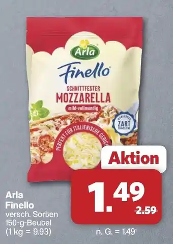 Famila Nord West Arla Finello Schnittfester Mozzarella Angebot