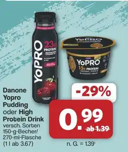 Famila Nord West Danone Yopro Pudding oder High Protein Drink Angebot