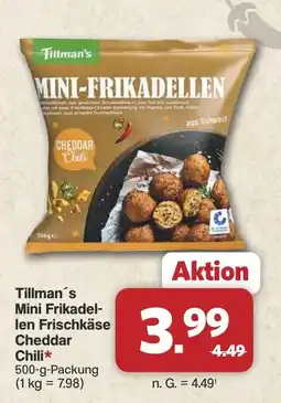 Famila Nord West Tillman's Mini Frikadellen Cheddar Chili Angebot