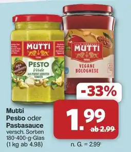 Famila Nord West Mutti Pesto oder Pastasauce Angebot