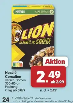 Famila Nord West Nestlé Cerealien Angebot