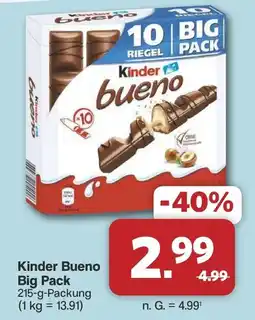 Famila Nord West Kinder Bueno Big Pack Angebot