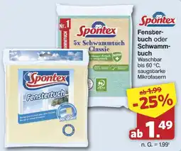 Famila Nord West Spontex Fenster- oder Schwamm-tuch Angebot