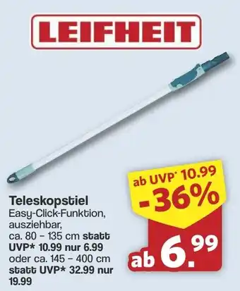 Famila Nord West LEIFHEIT Teleskopstiel Angebot