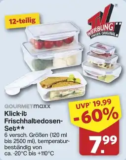 Famila Nord West GOURMETmaxx Klick-it Frischhaltedosen-Set Angebot