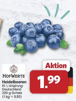 Famila Nord West HOFWERTE Heidelbeeren Angebot