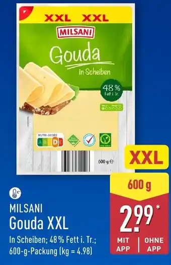 Aldi Nord MILSANI Gouda XXL Angebot