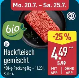 Aldi Nord Hackfleisch gemischt Angebot