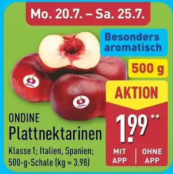 Aldi Nord ONDINE Plattnektarinen Angebot