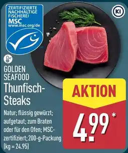 Aldi Nord GOLDEN SEAFOOD Thunfisch-Steaks Angebot