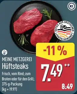 Aldi Nord MEINE METZGEREI Hüftsteaks Angebot