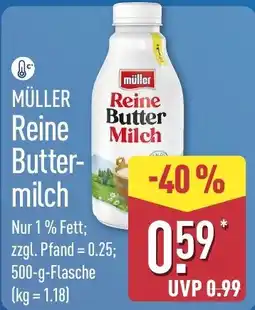 Aldi Nord MÜLLER Reine Buttermilch Angebot