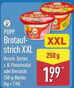 Aldi Nord POPP Brotaufstrich XXL Angebot