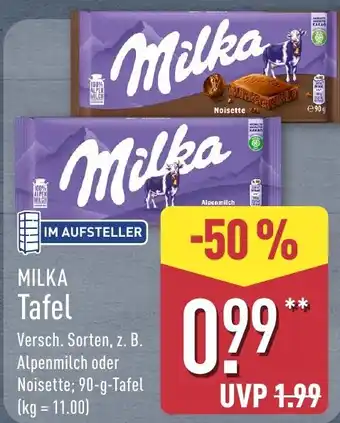 Aldi Nord Milka Tafel Angebot