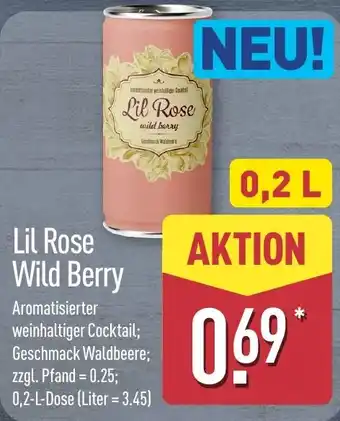 Aldi Nord Lil Rose Wild Berry Angebot