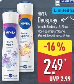 Aldi Nord NIVEA Deospray Angebot