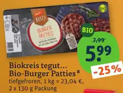 tegut Biokreis tegut... Bio-Burger Patties Angebot